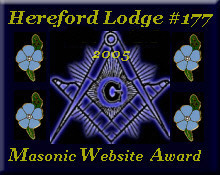 Hereford Lodge #177 Masonic Website Award