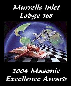 Murrells Inlet Lodge 368 Award of Excellence